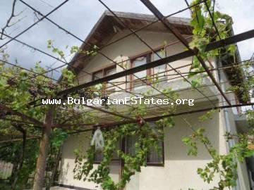 Bulgarian real estate for sale – two-storey house located in the village of Livada, 20 km from the city of Bourgas and the sea in Bulgaria.