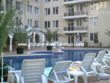 For sale is a one-bedroom furnished apartment in the complex Balkan Breeze, Sunny Beach resort.