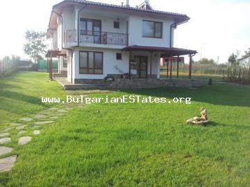 A new luxuriously furnished house for sale in the picturesque village of Pismenovo only 7 km from the beach and the town of Primorsko.