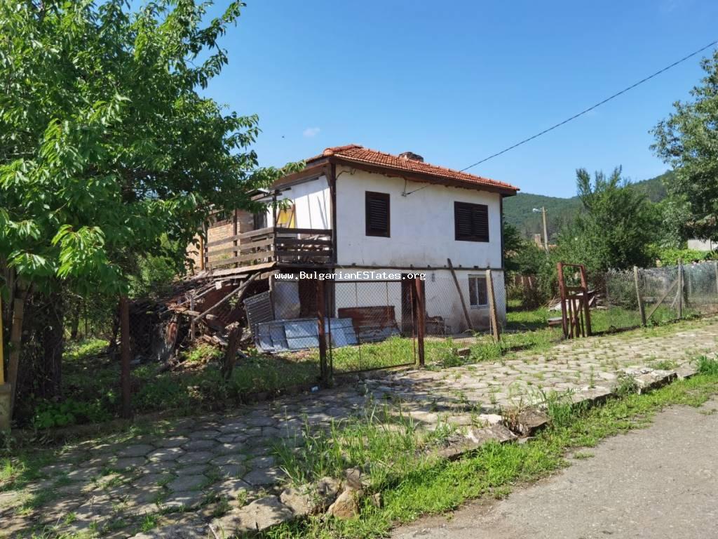 Partially renovated house is for sale in the village of Brodilovo, only 12 km from the town of Tsarevo and the sea, and at the foot of Strandzha Mountain, Bulgaria.