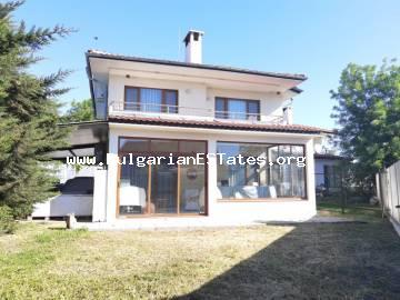 A luxury two-storey house is for sale in the ecologically clean village of Marinka, Burgas region, Bulgaria, among the picturesque hills of the Eastern Strandzha Mountain just 7 km from Burgas and 3 km from the beach of Kraymorie.