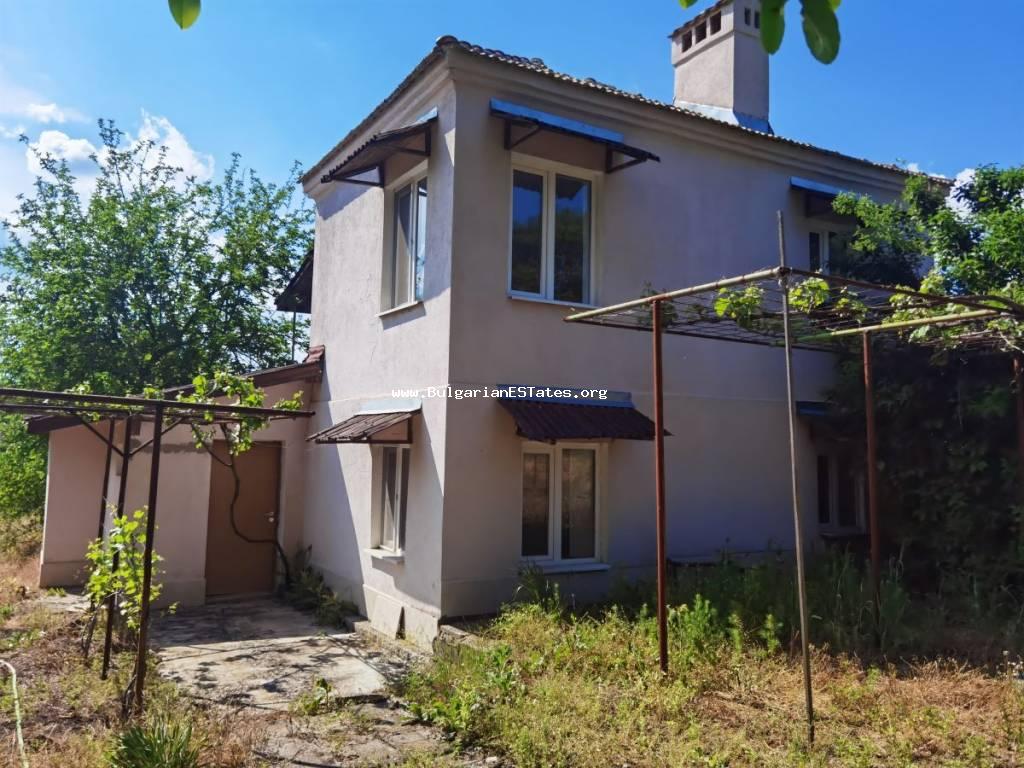 A renovated two-storey house in the village of Zornitsa, only 50 km from the city of Burgas and the sea. Buy property in Bulgaria.