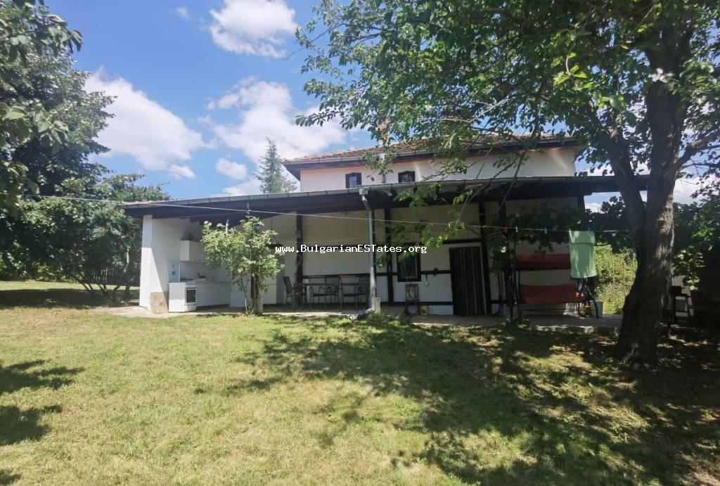 Renovated two-storey house for sale located in the hart of Strandha Mountain, in the village of Bulgari, only 20 km from the sea and the town of Tsarevo, Bulgaria.