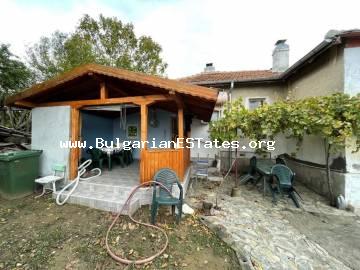 We sell a two-storey house in the village of Orizare, only 14 km from Sunny Beach, the sea and 32 km from Burgas.