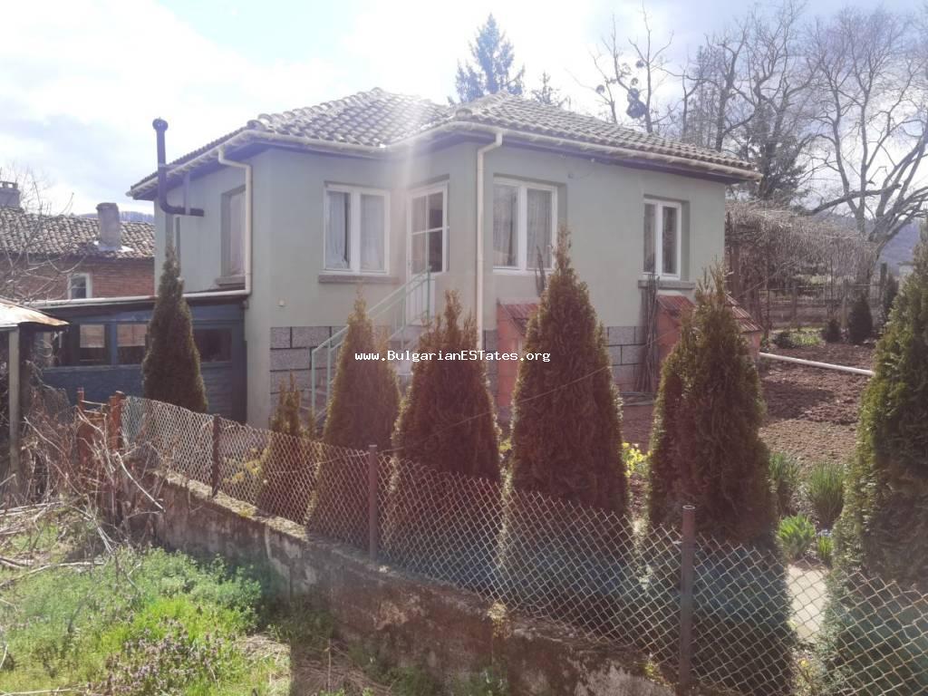Renovated house for sale in the village of Kosti, just 25 km from the town of Tsarevo and the sea, Bulgaria.