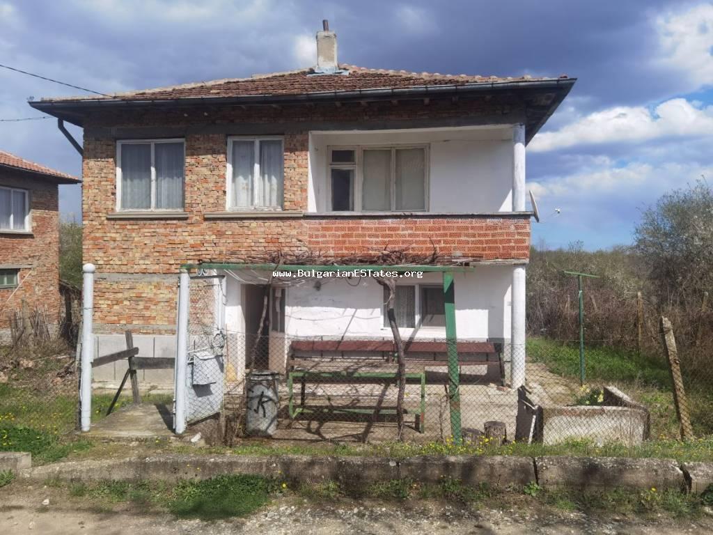 Two-storey house for sale in the village of Gramatikovo, the heart of Strandzha mountain and only 30 km from the town of Tsarevo and the sea, 70 km to the city of Burgas, Bulgaria!!