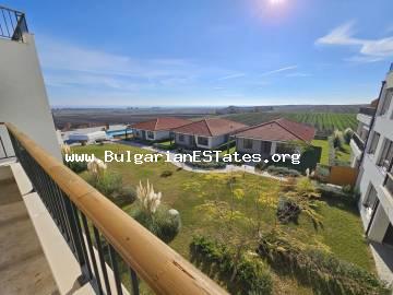 For sale is a new three bedroom house in a luxury complex with stunning sea views, just 3 km from the sea and the town of Aheloy, 20 km from the town of Burgas and 10 km from Sunny Beach, Bulgaria!!! House for sale in Bulgaria!