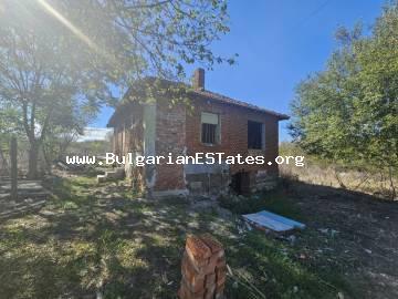 For sale is a one-storey house for renovation, only 25 km from the city of Bourgas and the sea, 5 km from the town of Sredets, Bulgaria. Affordable house for sale near the sea, Burgas, Bulgaria!