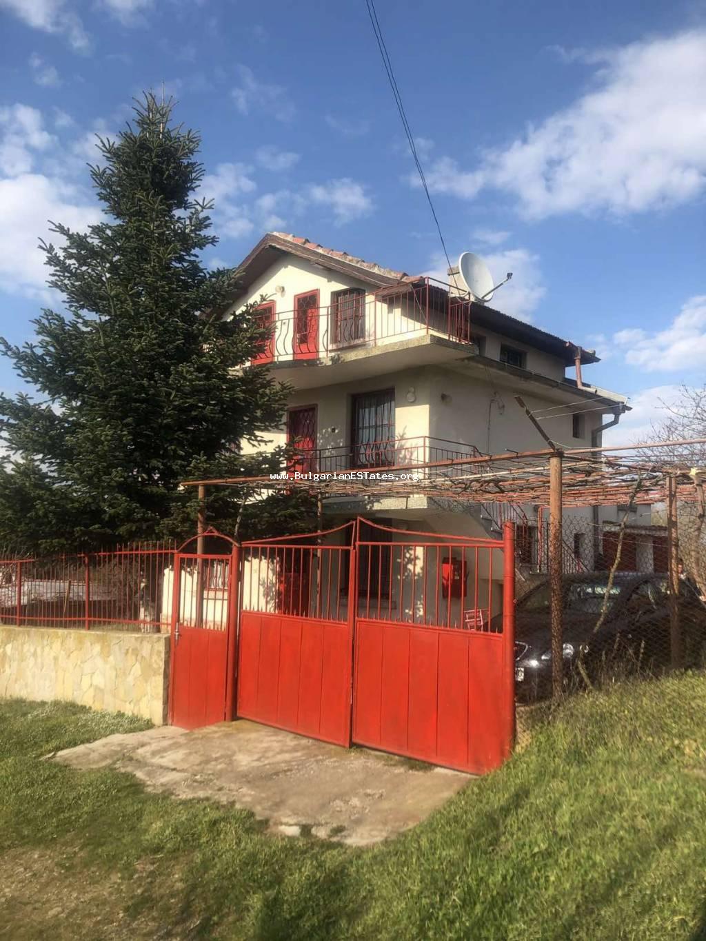 Three-storey house for sale in the village of Draka, Bulgaria – 45 km from the city of Burgas and the Black Sea, in the Strandzha Mountain area.