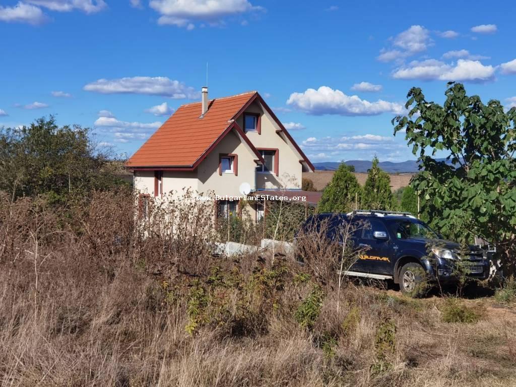 A new, furnished house on two floors in the village of Medovo is for sale, only 14 km from Sunny Beach and the sea, 27 km from the city of Burgas, Bulgaria!!!