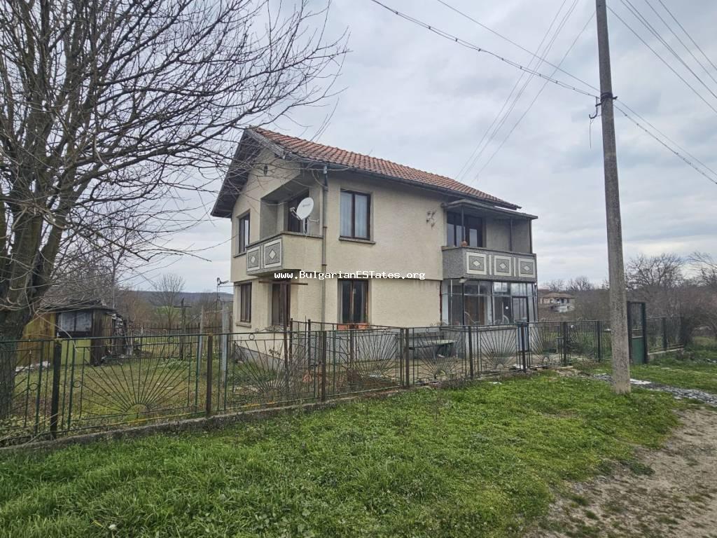 Two-storey house for sale in the village of Zagortsi, Bulgaria, 35 km from the city of Burgas and the Black Sea!